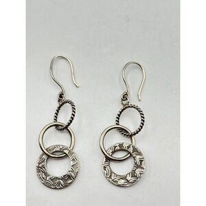 Silpada Oxidized 925 Sterling Silver Earrings On French
